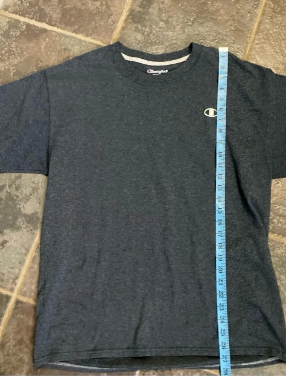 Champion Charcoal Short Sleeve Crewneck Tee Men’s Size L - Picture 3 of 9